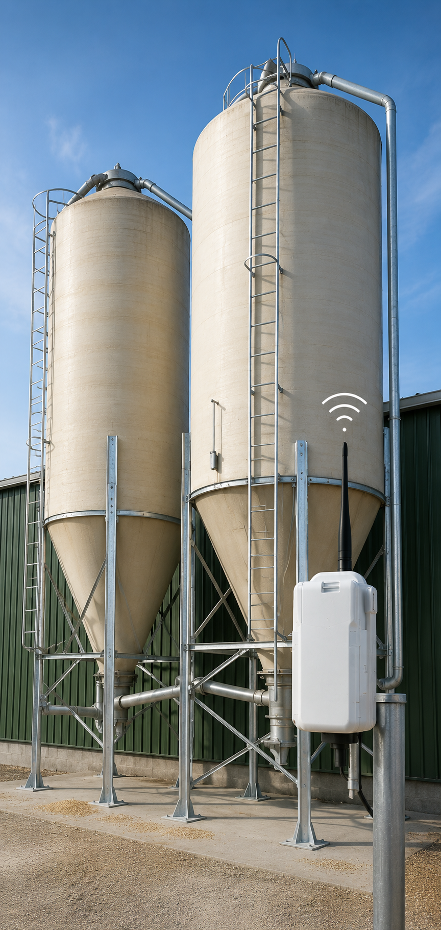 Dos Silos con datalogger